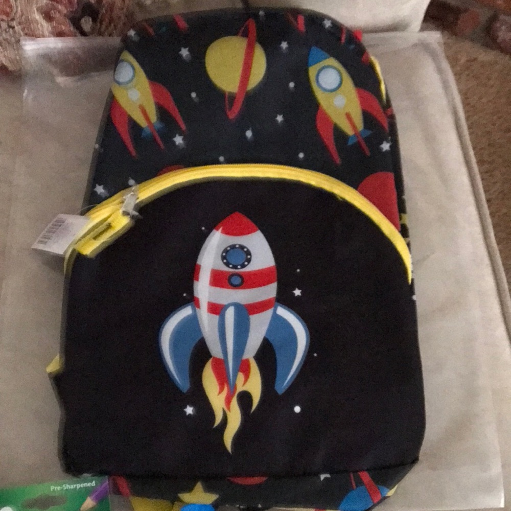 NWT Space Rocket Equipment Back Packet